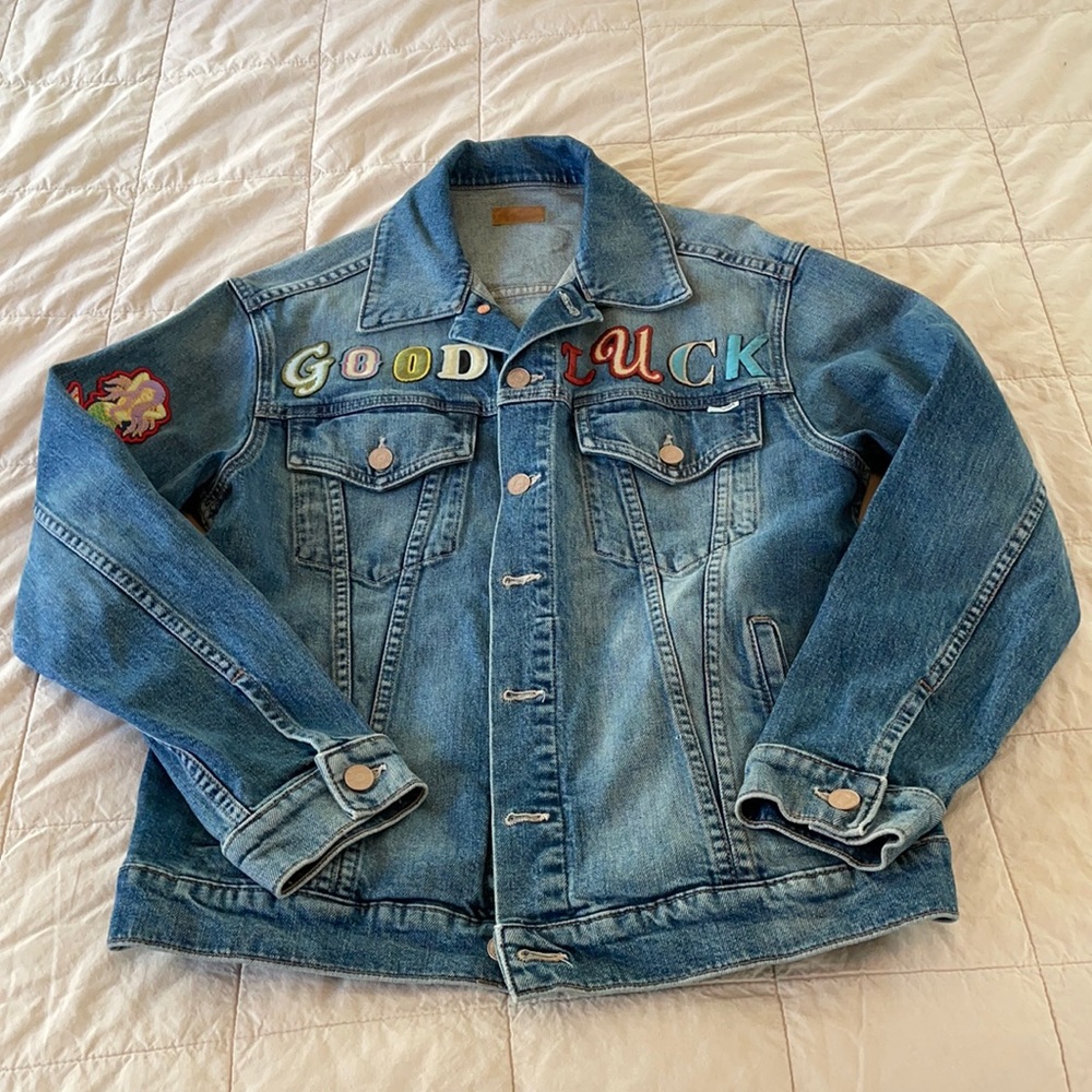 MOTHER DENIM Jean Jacket / Patched NWOT